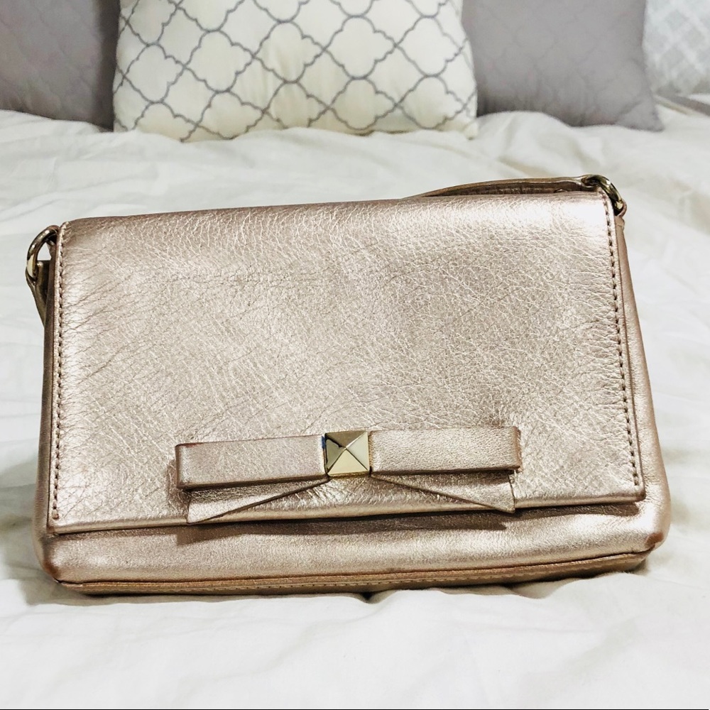 *GENTLY USED* Kate Spade rose gold crossbody bag